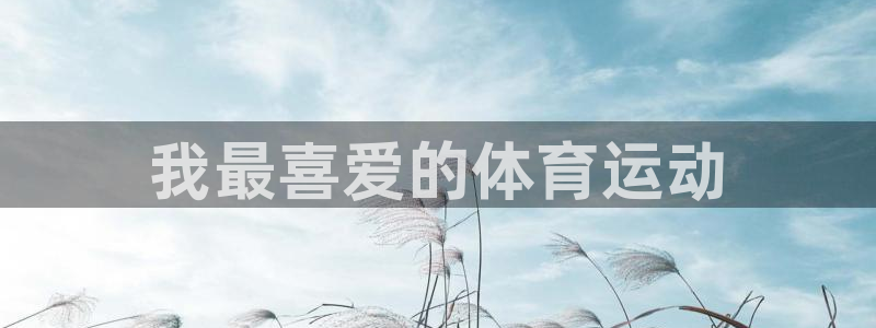 k1体育棋牌网址：我最喜爱的体育运动
